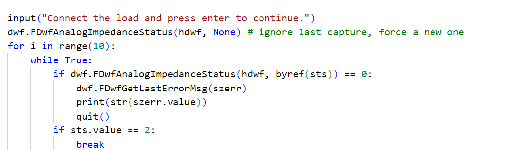 Analog Impedance_compenstaion.py - Test and Measurement - Digilent Forum