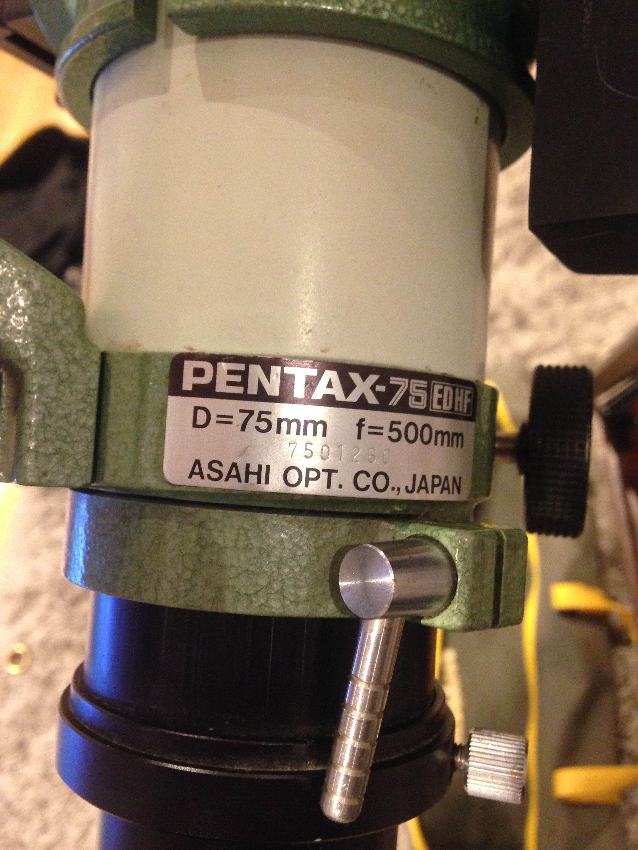 Help with pricing Pentax 75 EDHF and original 0.72x reducer