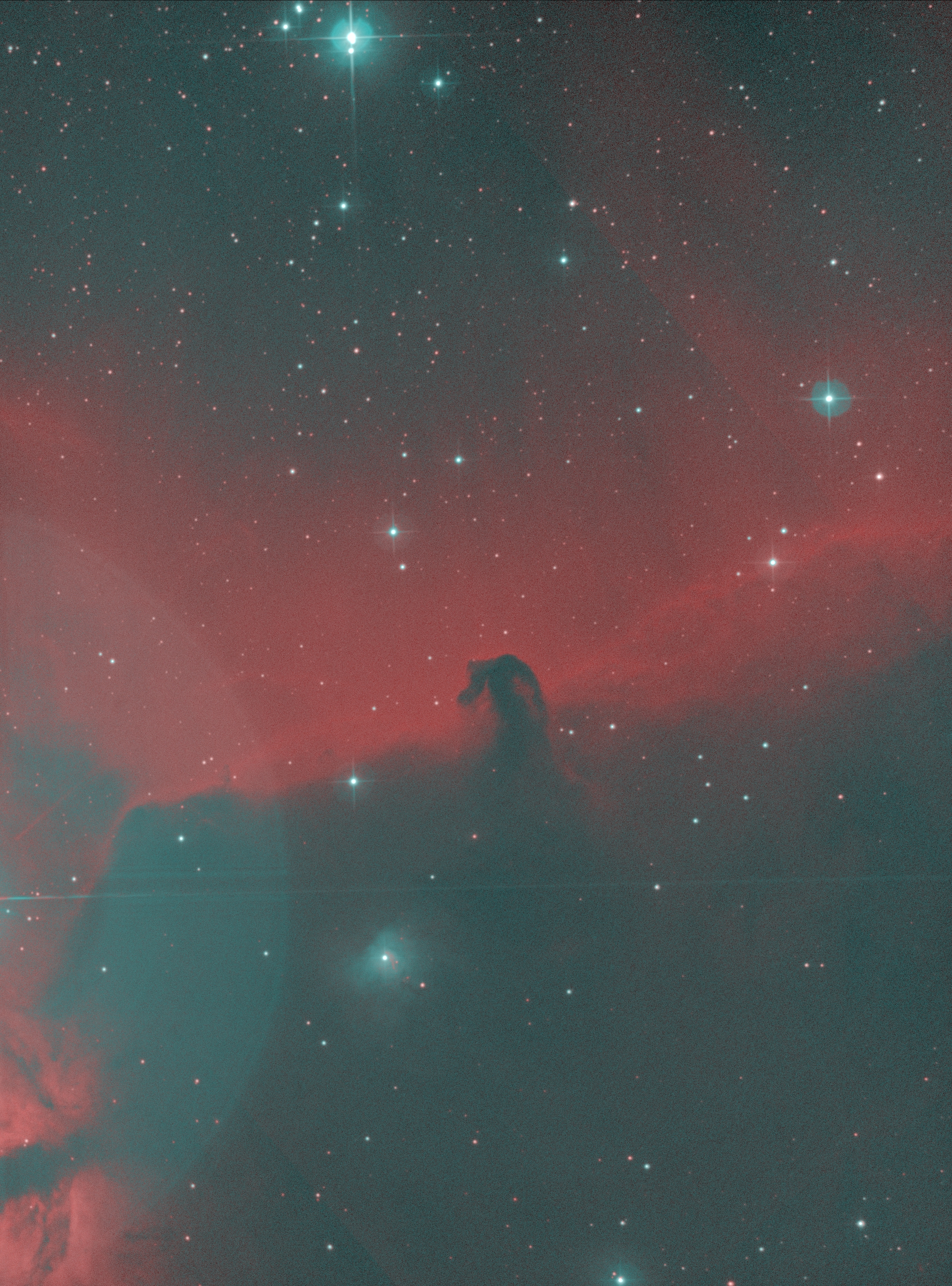 Pronounced secondary mirror reflections in Skywatcher 200PDS after