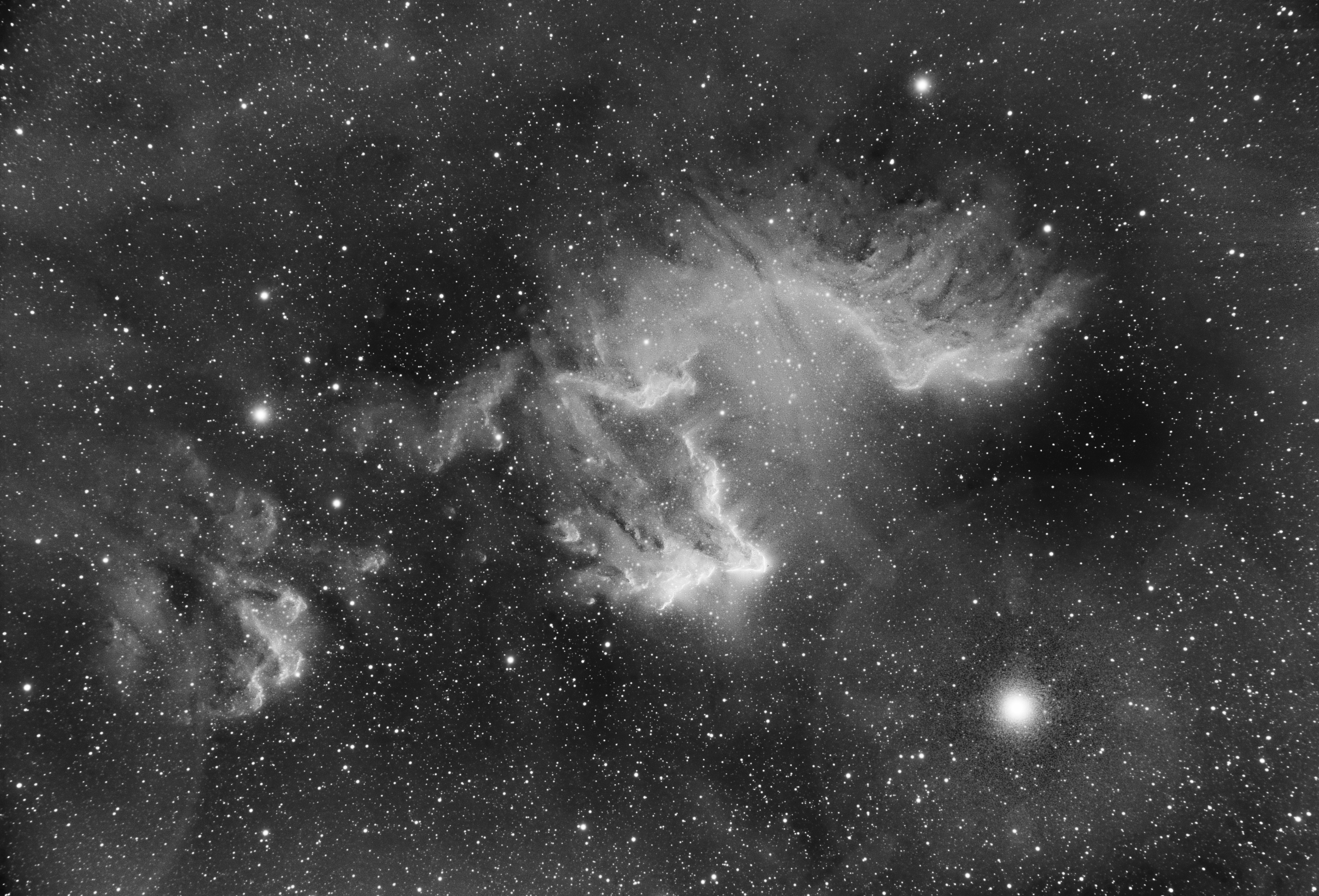 The ghost of cassiopeiae/Gamma cas nebula IC59/IC63/LBN623/Sh2-185