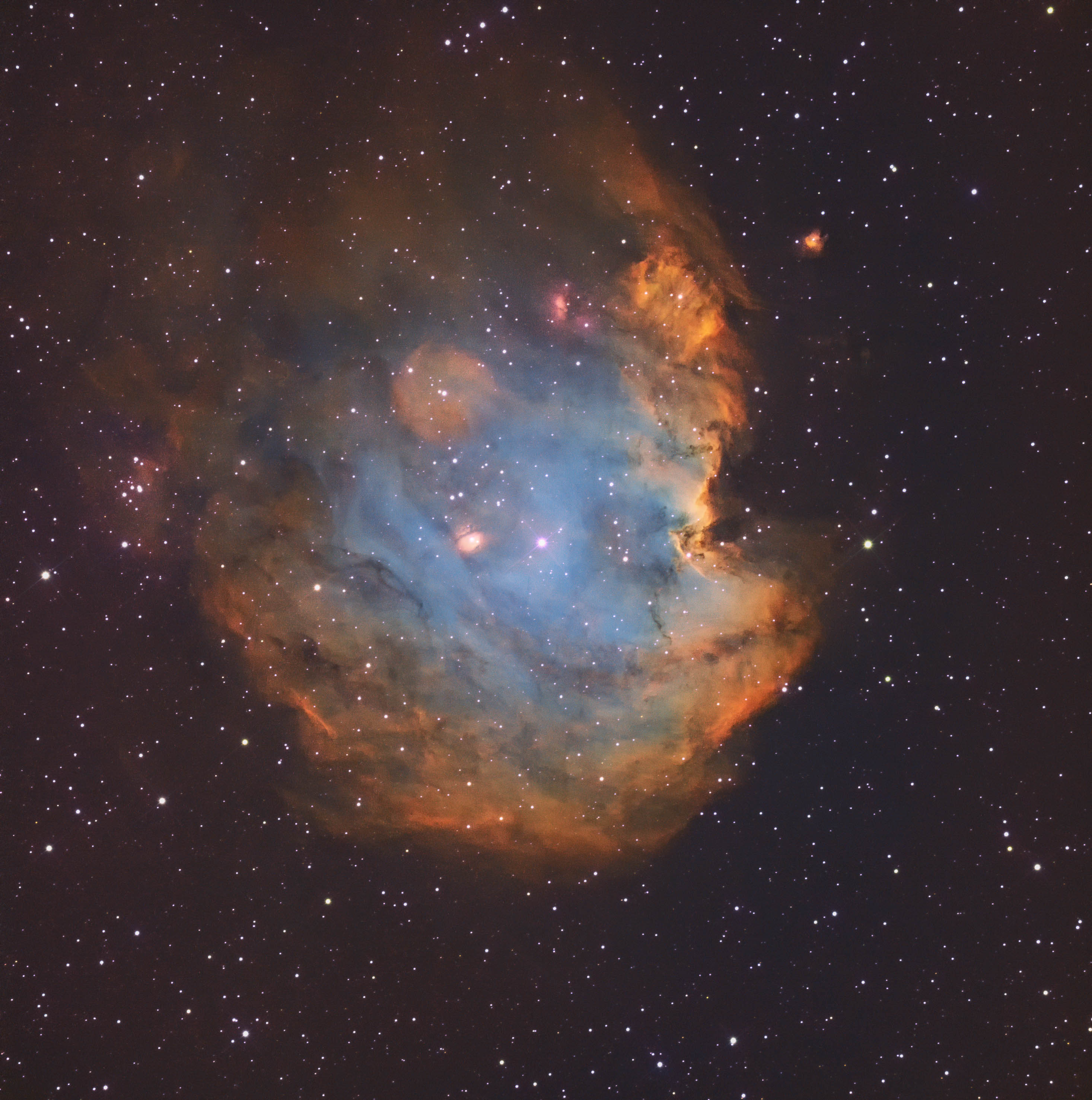 ASI 533mm Pro First Light , First SHO Attempt. NGC 2175 Monkey