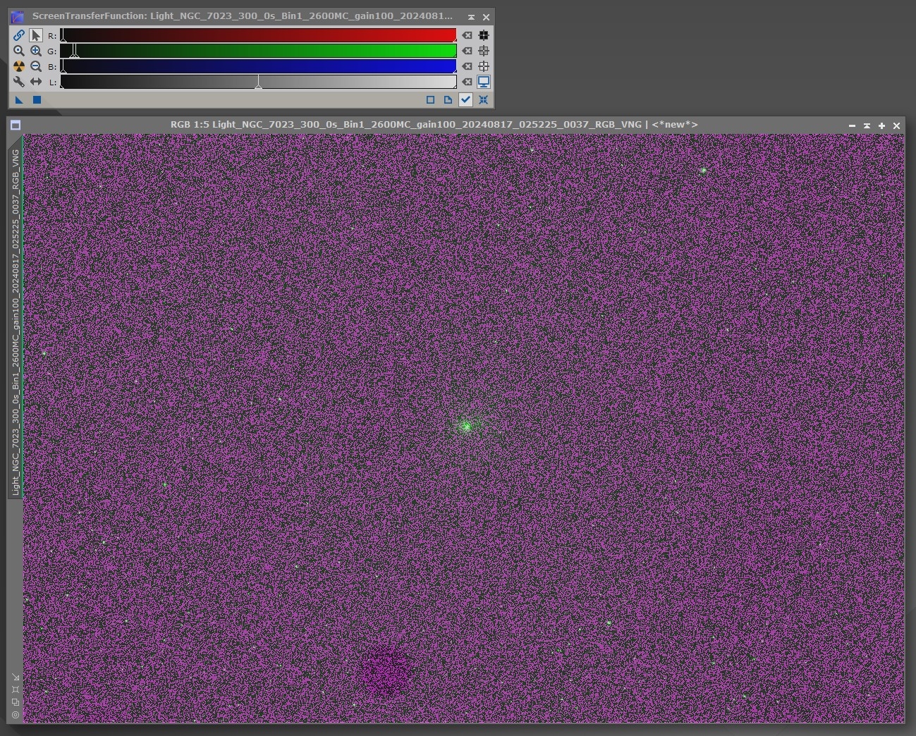 Help needed: OSC camera images totally green (but it's not what