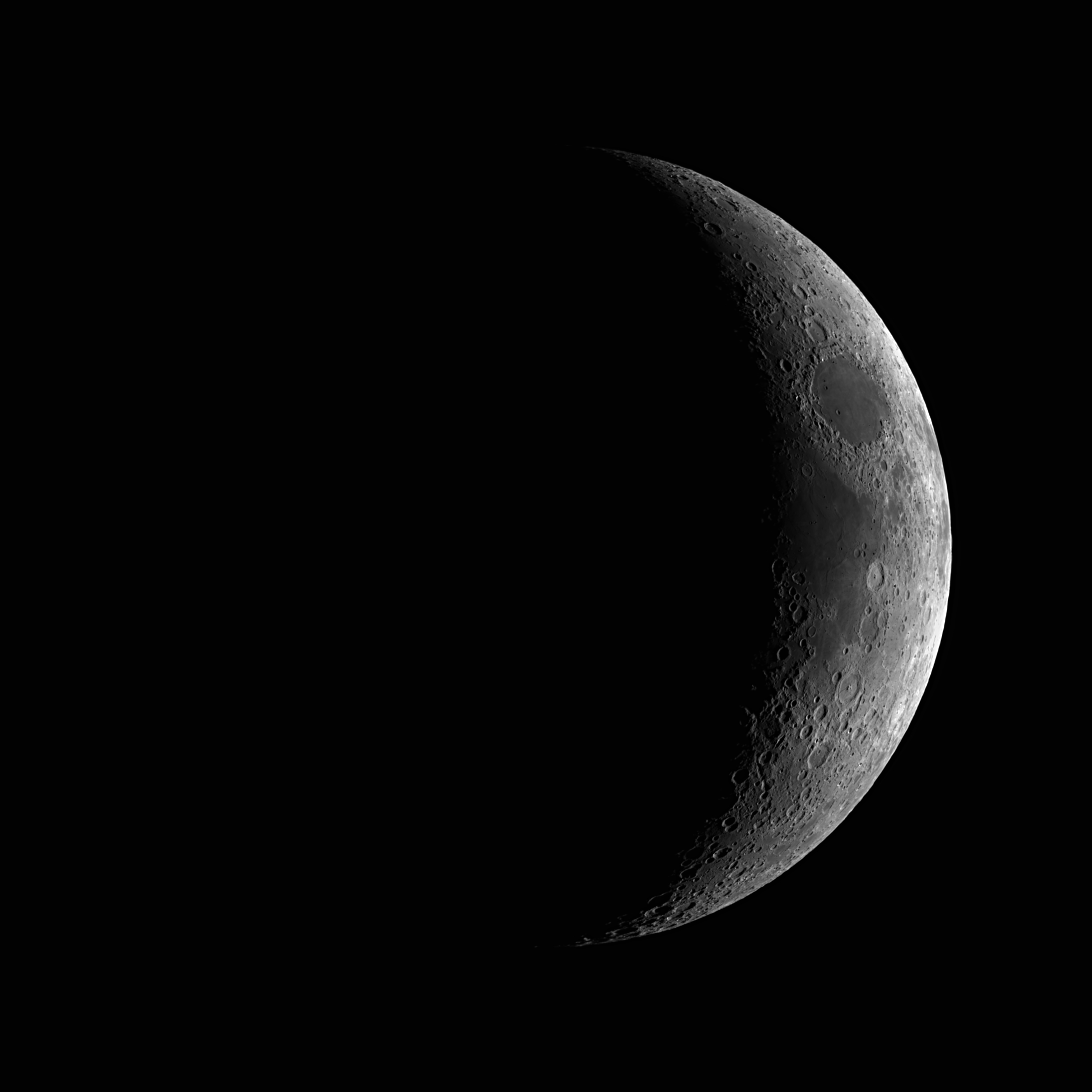 The Moon, 19% - 2025.05.01 - Imaging - Lunar - Stargazers Lounge