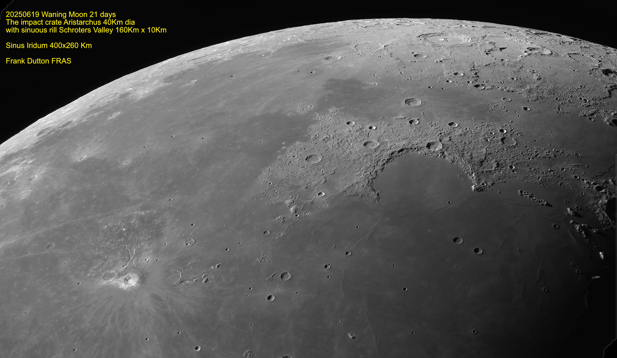 『赫月 moon』 The Moon at 03:00 ish 19th June 2025 - Imaging - Lunar