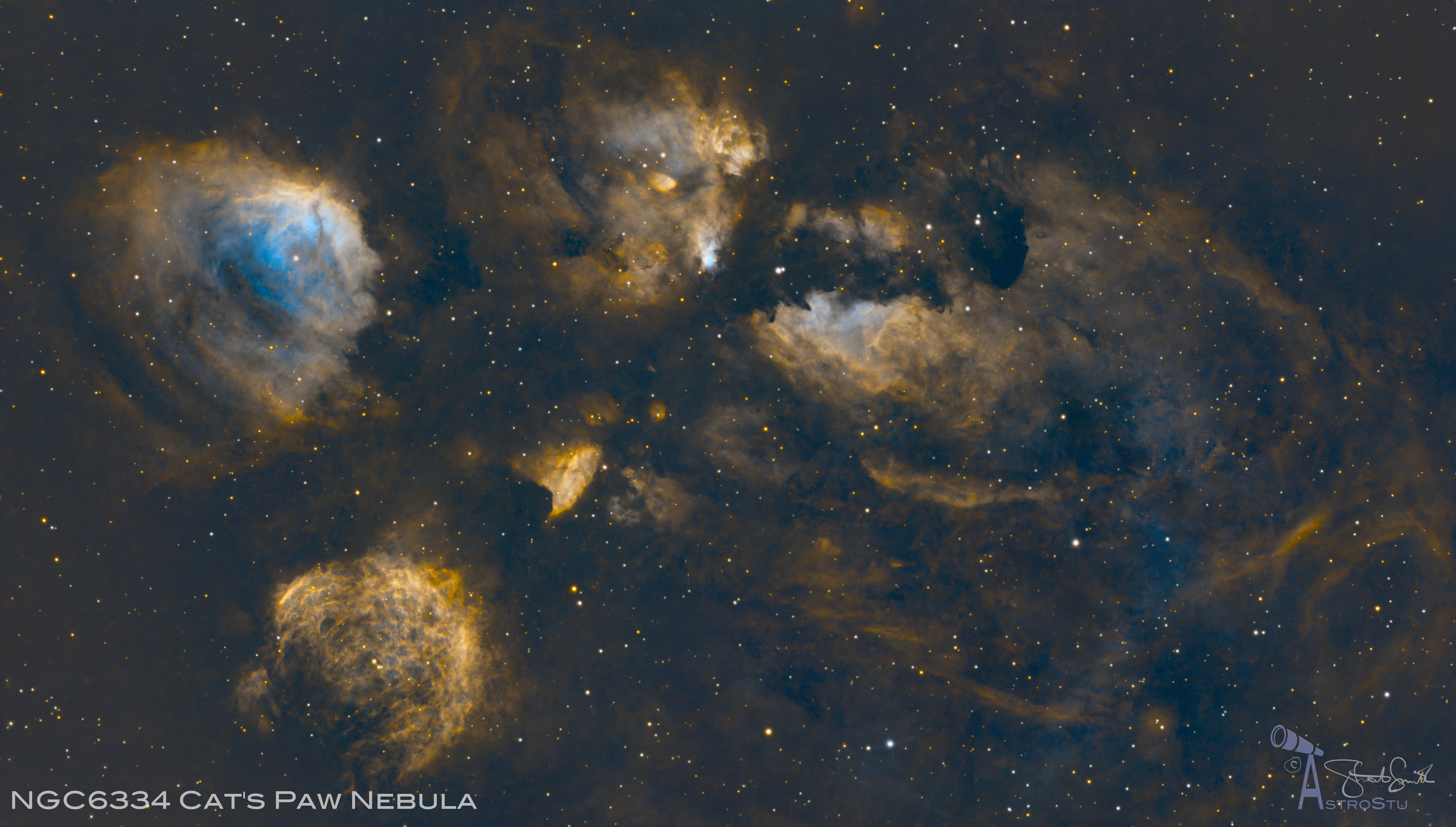 NGC6334 The Cat's Paw Nebula in SHO - Imaging - Deep Sky