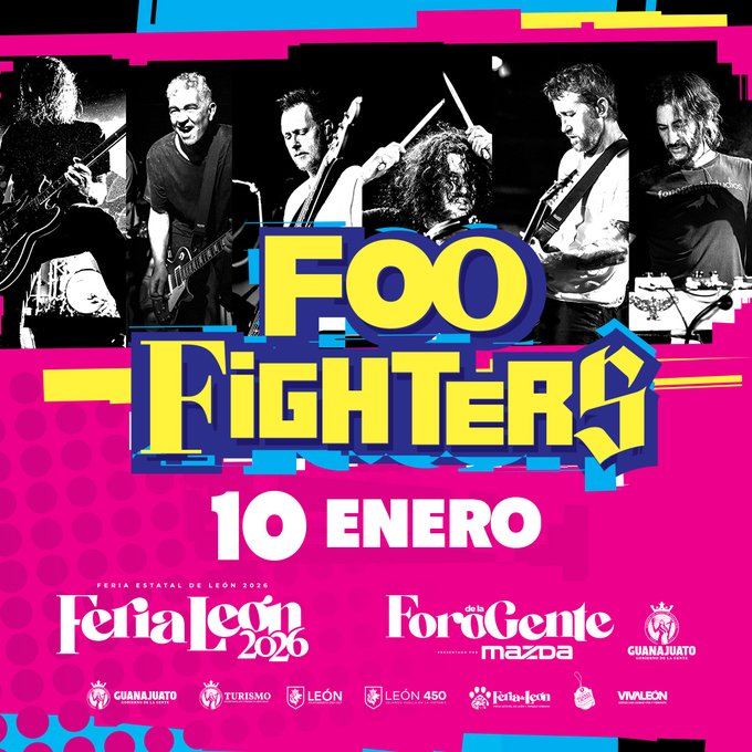[Concierto] Foo Fighters GRATIS en la Feria de León 2026