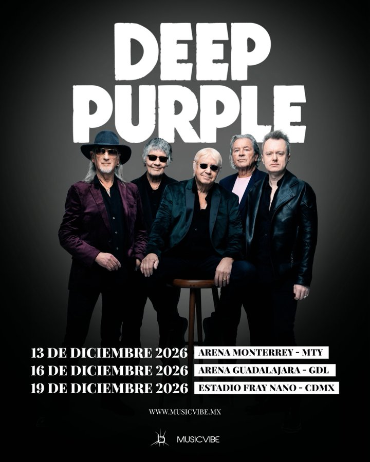 [Venta General] Deep Purple en México 2026 - Monterrey, Guadalajara y CDMX