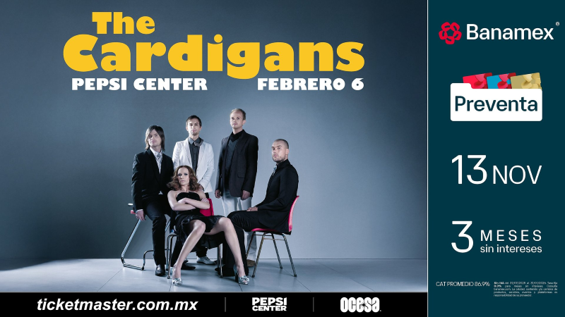 [Concierto] The Cardigans - Pepsi Center - Febrero 6, 2026