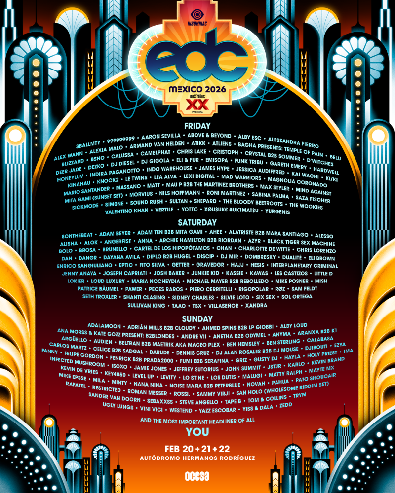 [Concierto] Individual Electric Daisy Canival 2026 - EDC México - Autódromo Hermanos Rodríguez - del 20 al 22 de febrero 2026