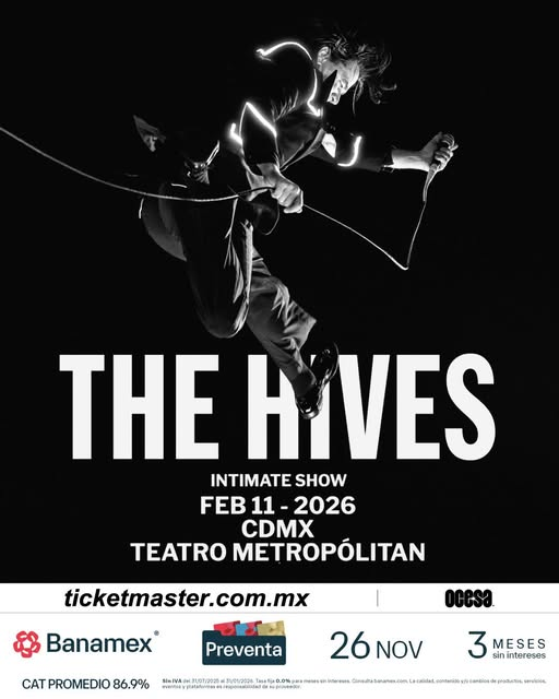 [Concierto] The Hives Intimate Show - Teatro Metropolitan - 11 de febrero, 2026
