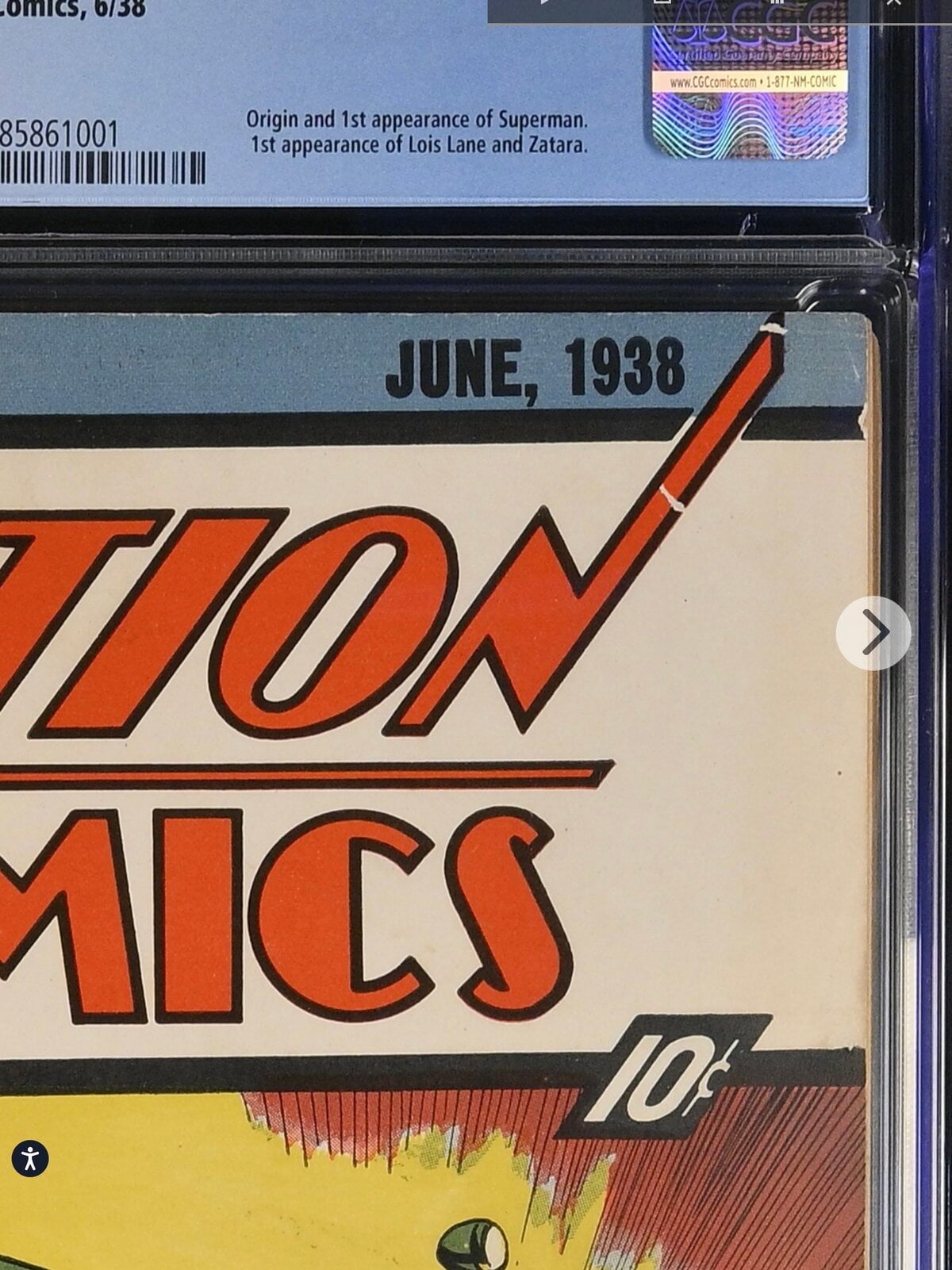 Another Action #1 multi-million sale - new copy?