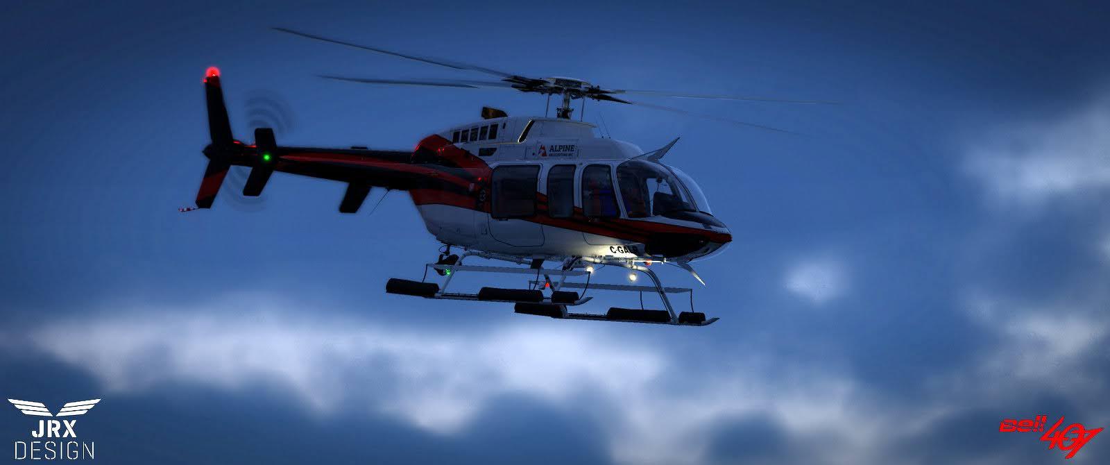 NEWS! - Aircraft Released : JRX Bell 407 for X-Plane 11 and 12