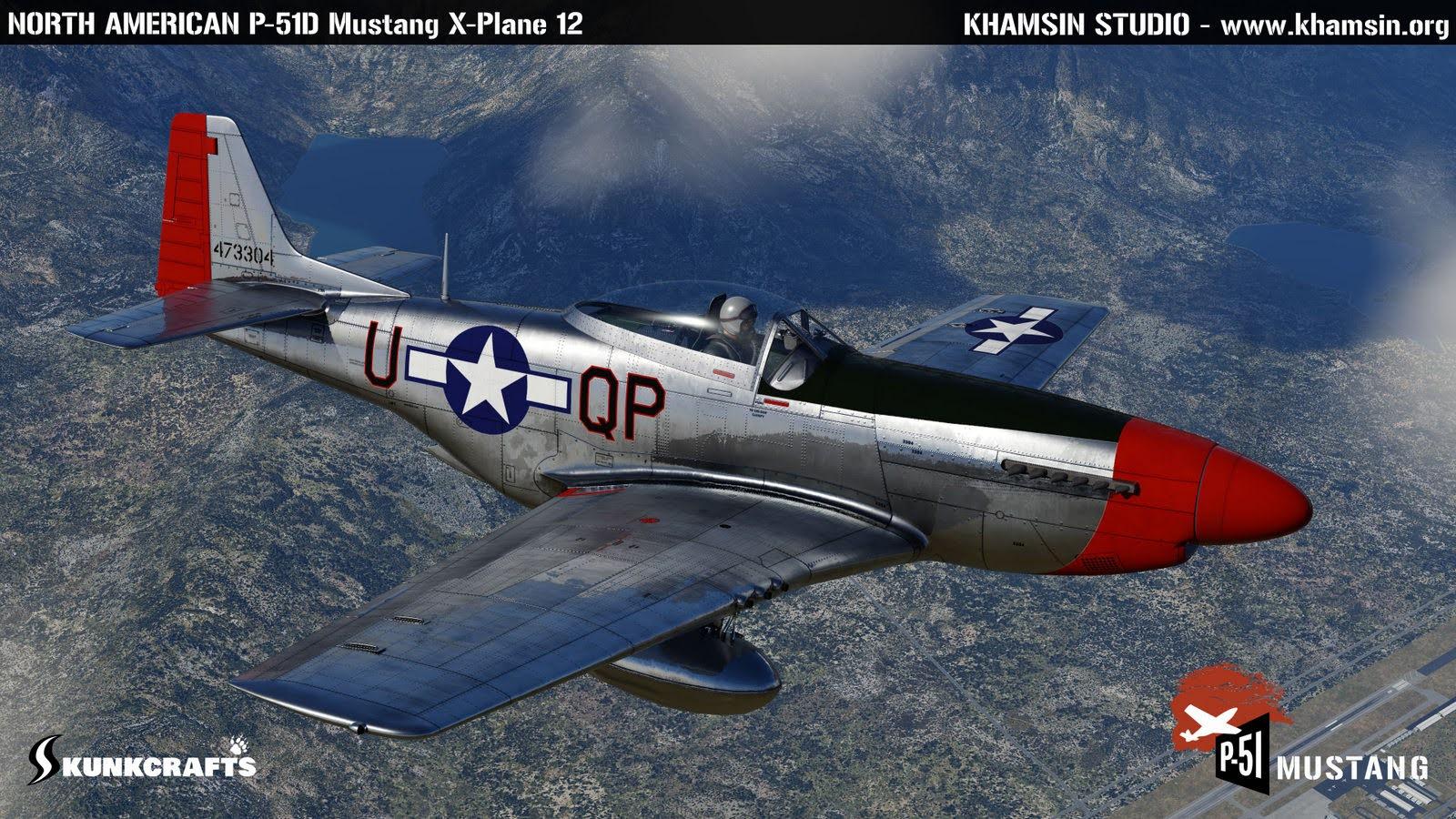 NEWS! - Aircraft Release : Mustang P-51 XP12 HD by Khamsin Studio