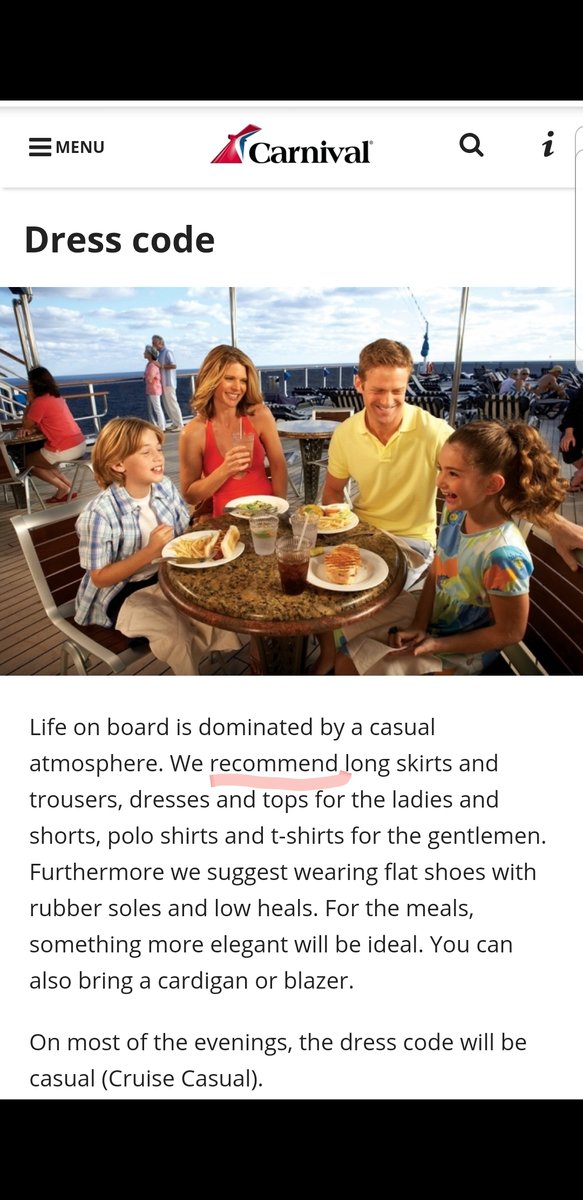 carnival casual dress code Carnival Vs. Royal Caribbean: Which Cruise Line Has The Strictest Dress Code Rules?