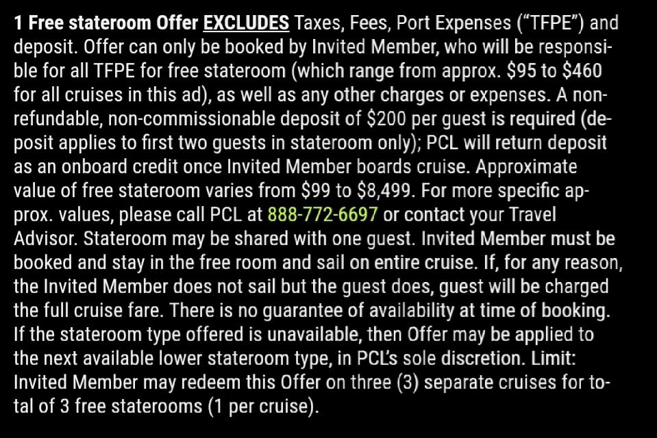 Casino comped cruise Princess Cruises Cruise Critic Community