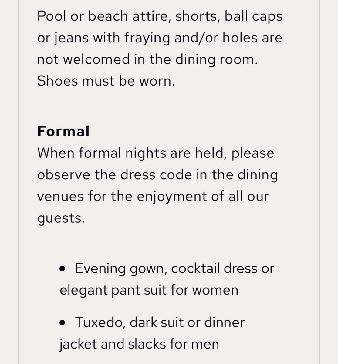 Formal nights on British Isles cruise - Princess Cruises - Cruise Critic  Community