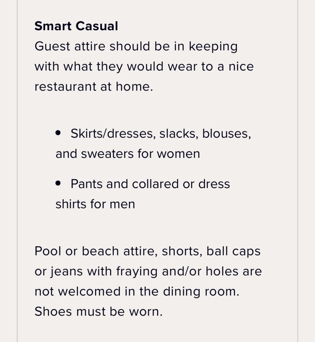 Formal Dining dress requirements - Princess Cruises - Cruise Critic  Community