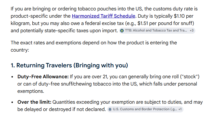 tobacco duty free allowance usa Treasury to cut holidaymakers' personal allowances in 2bn tax clawback effort | Tobacco industry what are the rules with