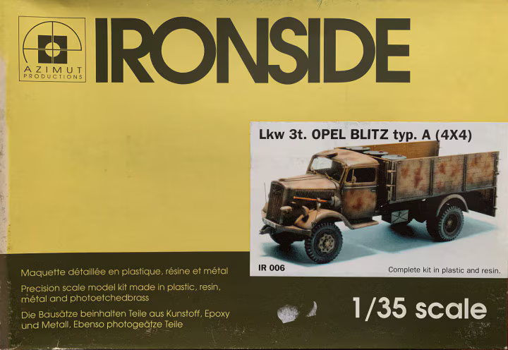 Opel Blitz 36S-3700a 4X4+ 3,7cm Flak 43 Ironsides + CMK 1/35
