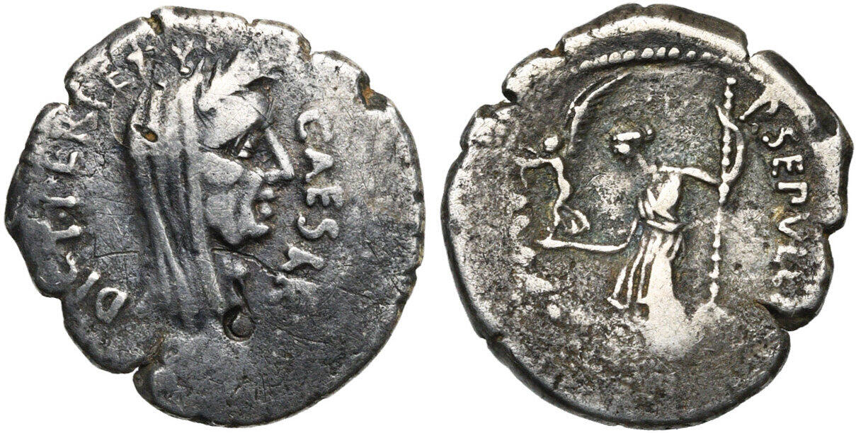 Found and won a JC lifetime denarius, at last! - Roman Republic