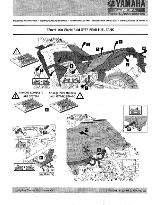 GYTR Rear Fuel Tank Install Log - Parts and upgrades reviews - Yamaha ...