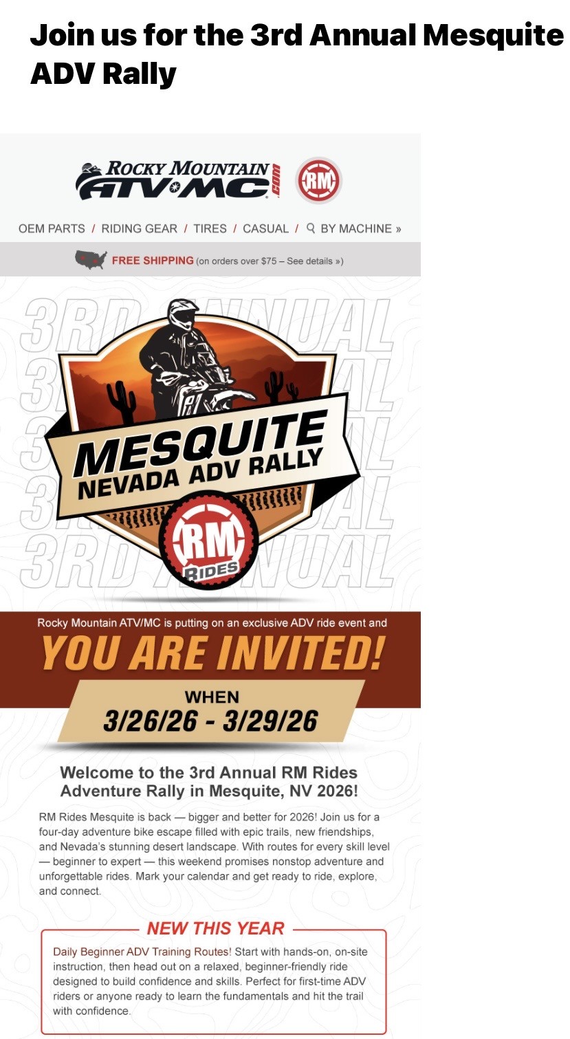 Mesquite ADV Rally - Rocky Mt. ATV
