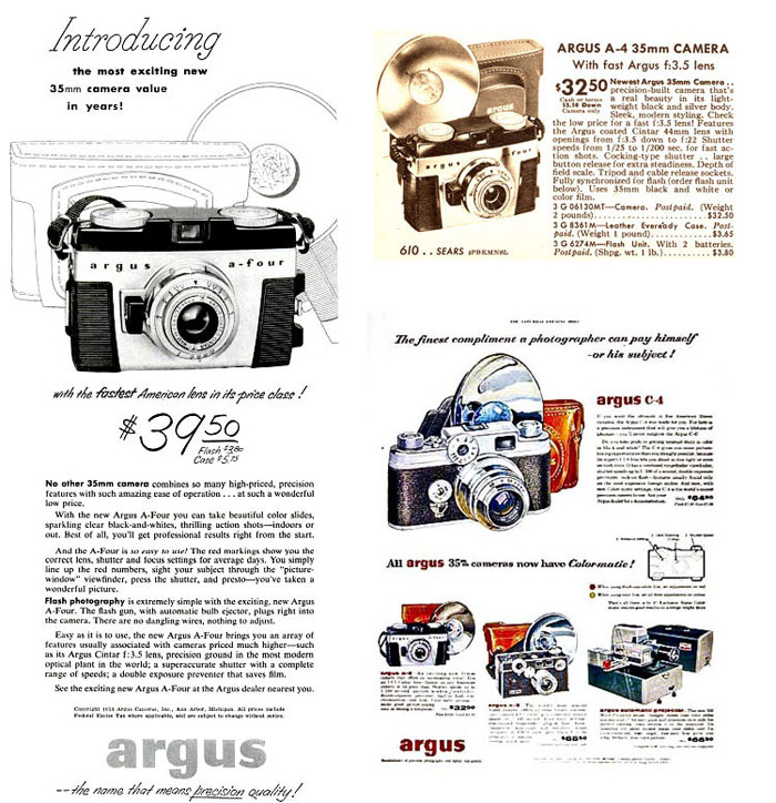 argus a-four, 1953-1956 - Classic Manual Film Cameras - Photo.net