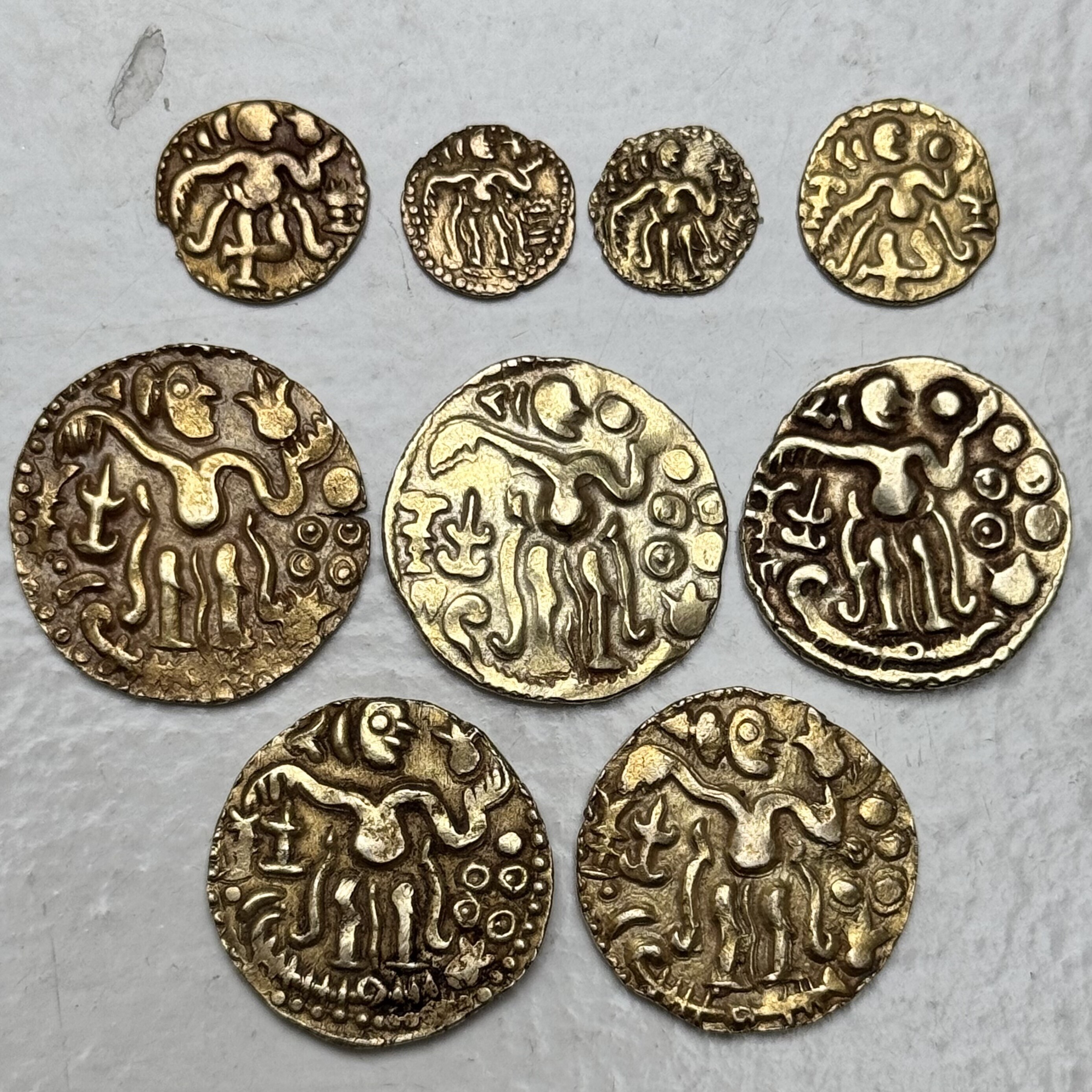 Sri Lanka (Ceylon) Gold Kahavanu Coins – c. 10th & 11th Century ...
