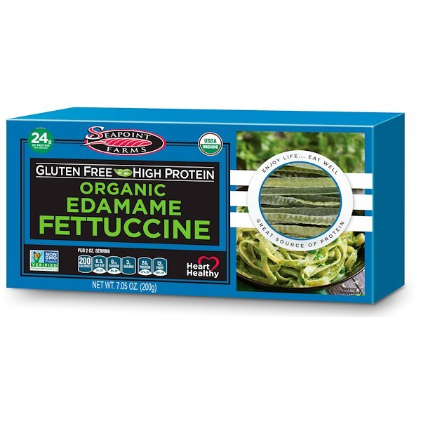 Seapoint Farms, Organic Edamame Fettuccine, 7.05 oz (200 g)
