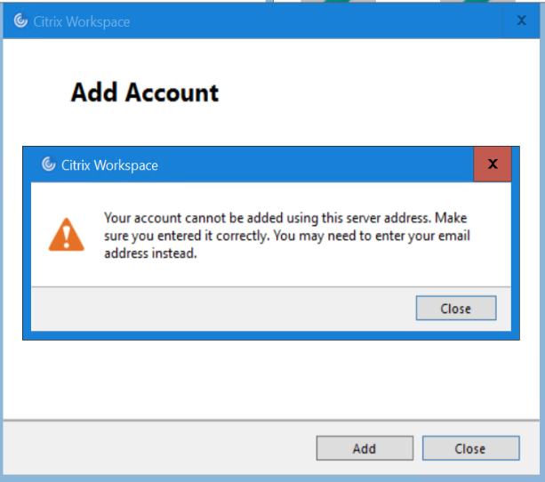 Citrix nFactor Authentication through Windows Citrix Workspace App