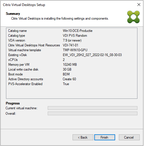 PVS Citrix Virtual Desktops Setup Wizard error - Provisioning