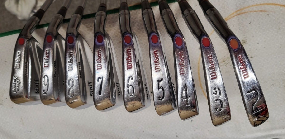 Wilson Staff Irons - Fluid Feel - Red Button - Stiff Shafts