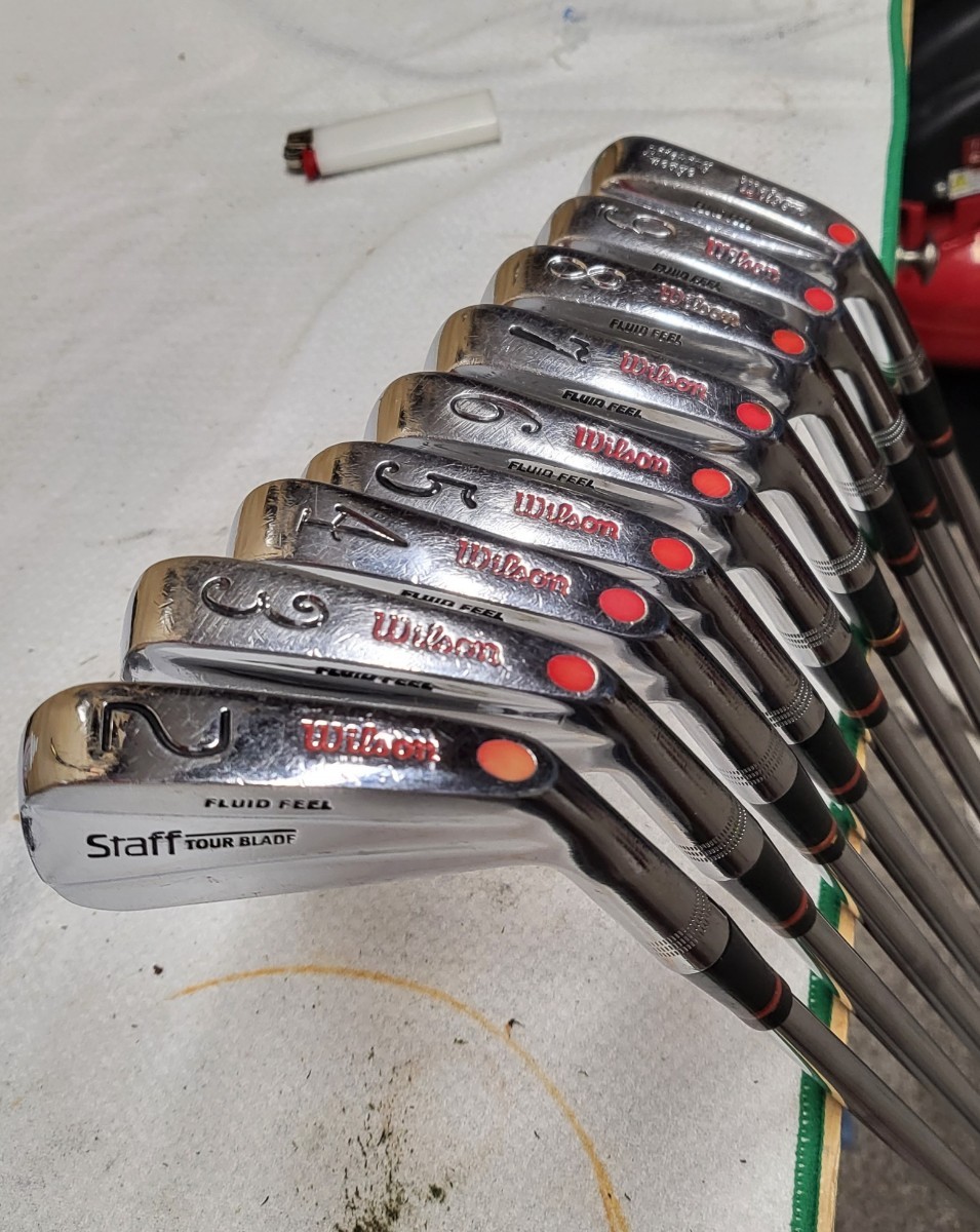 Wilson Staff Irons - Fluid Feel - Red Button - Stiff Shafts