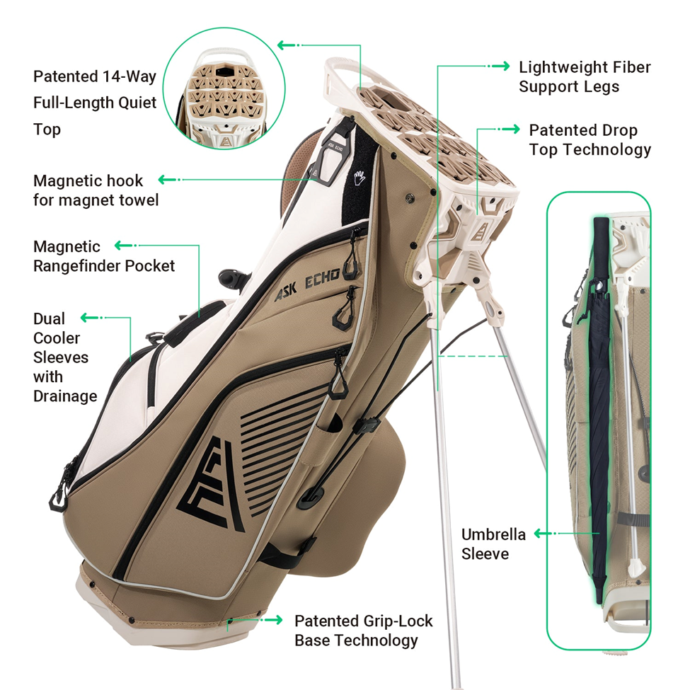 2025 ASK ECHO ST-Lock 14 Way Dividers Quiet Hybrid Stand Bag