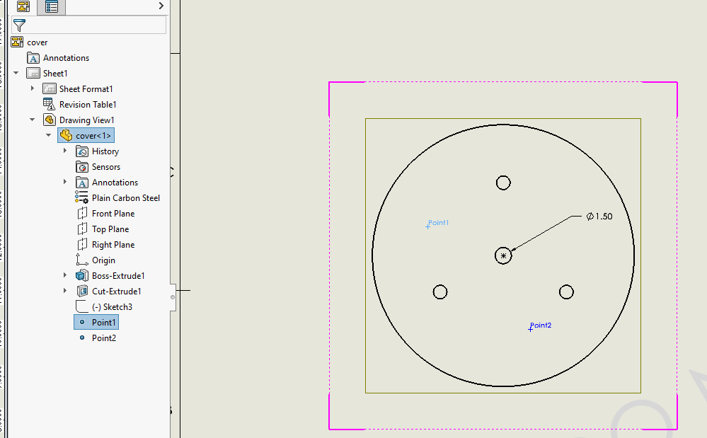 Can&rsquo;t dimension to/from Reference Geometry in drawings 