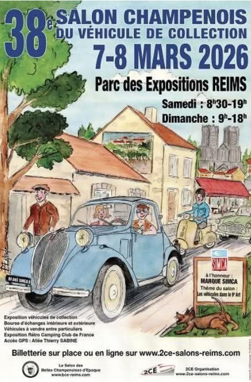 🔵 Salon Champenois du véhicule de collection 2026