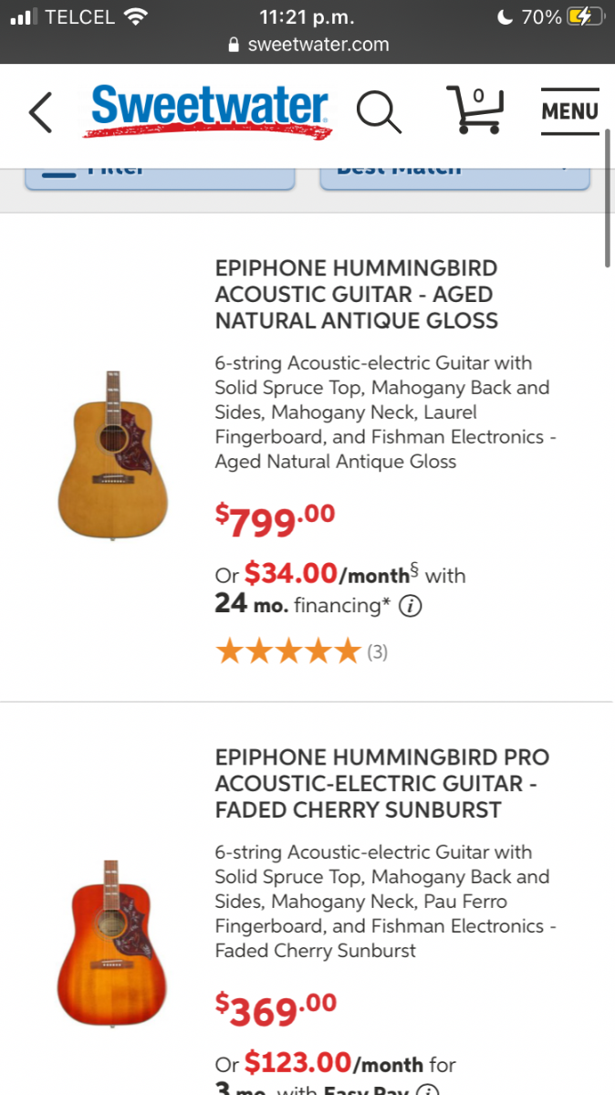 Hummingbird difference - Epiphone Acoustics - Gibson Brands Forums