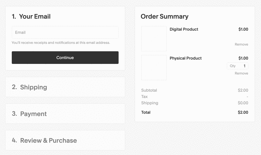 Remove Shipping Address Requirement for Digital Products 