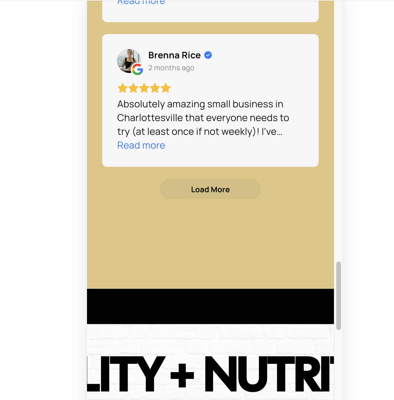 Shrink bottom gap/padding of elfsight widget for mobile Google Reviews ...