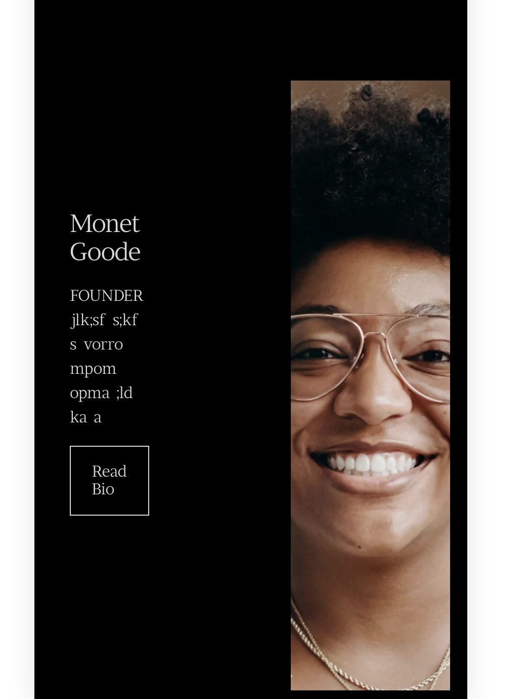 Squarespace 7.1 - Split Section Gallery Slideshow - Customize with