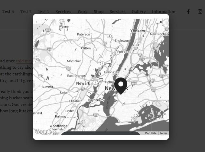 [Share] How to make Map popup on header button click - Fonts, colors ...