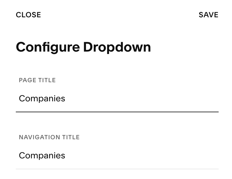 How do you make a dropdown navigation folder clickable? - Images