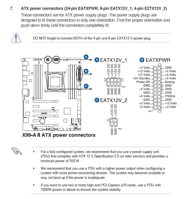 HX1000i & 4pin EZTX12V_2 Cable? - Power Supplies - Corsair Community