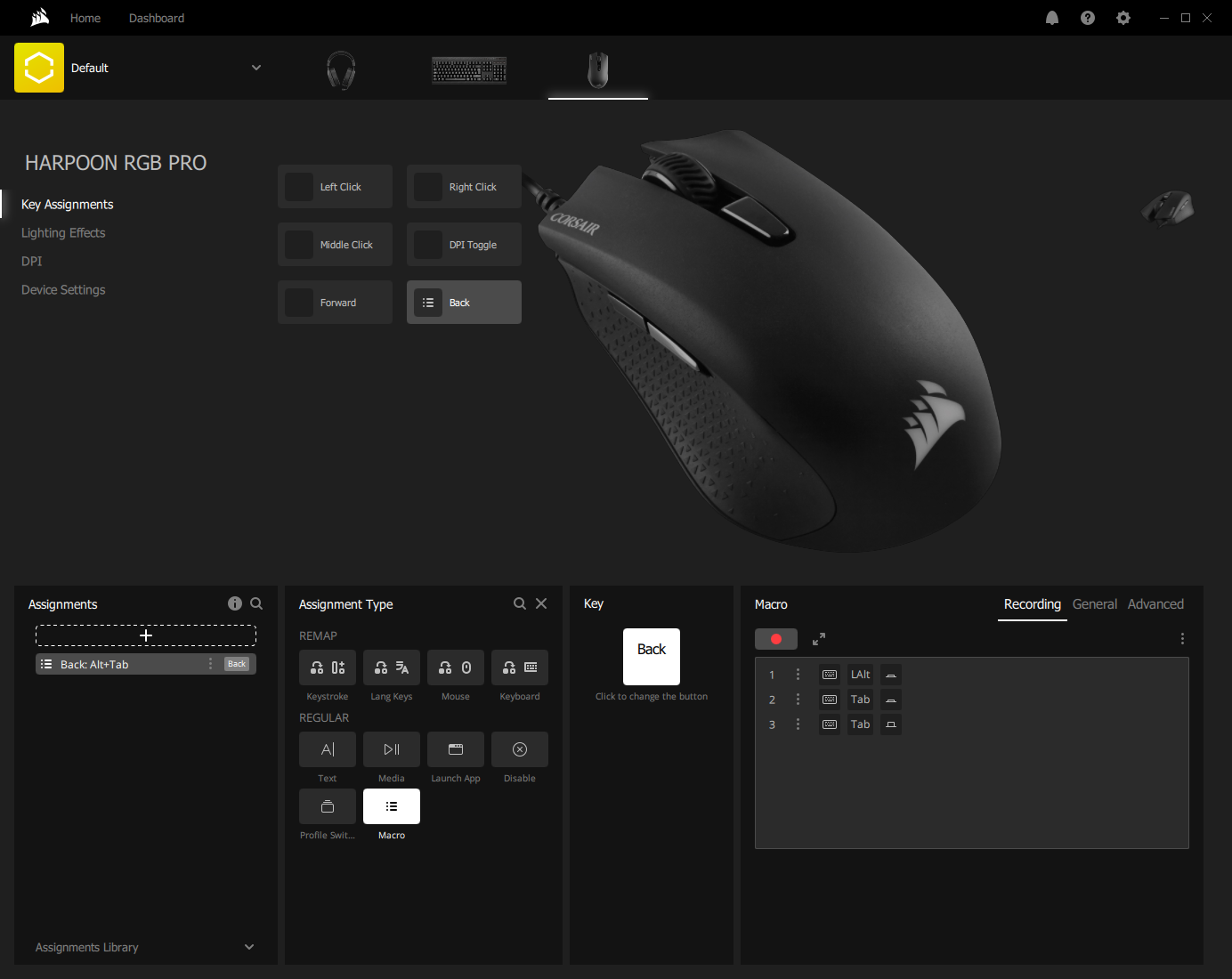 Potential idiot question on remapping mouse buttons - iCUE 