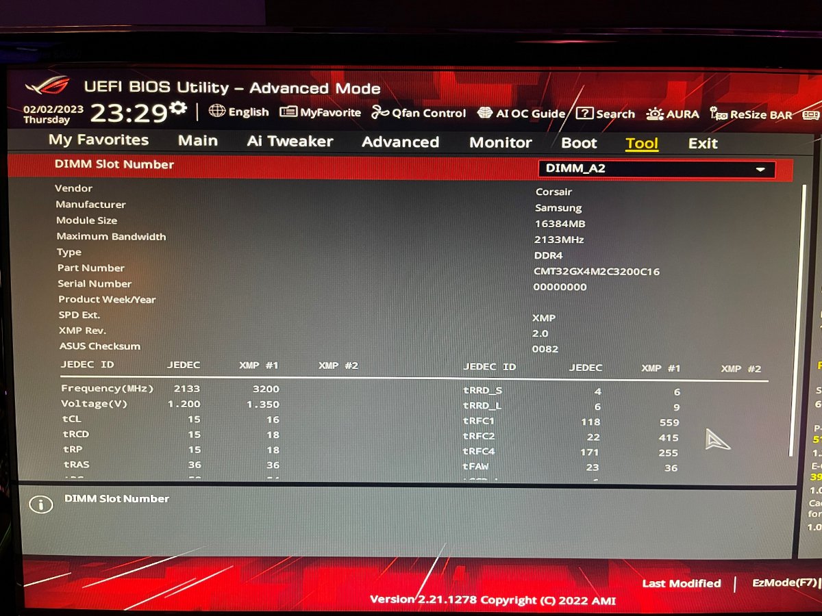 Dominator Platinum RGB - CMT32GX4M2C3200C16 will not overclock or