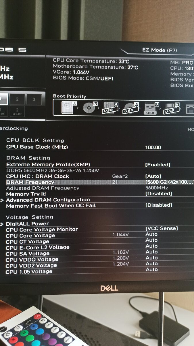 Correct BIOS settings for VENGEANCE 32GB DDR5 5600 - Build