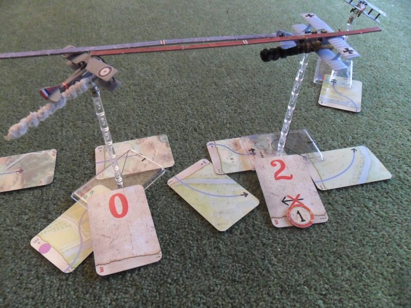 28. He finally gets a solid hit and feathers the Hun chaps' rudder ...
