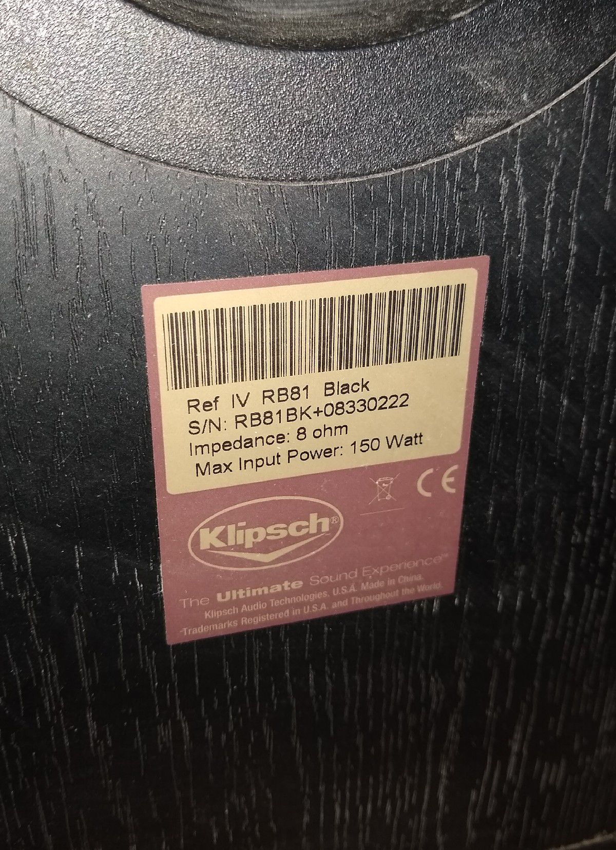 Info on Klipsch Ref IV RB81 speakers. - 2-Channel Home Audio - The