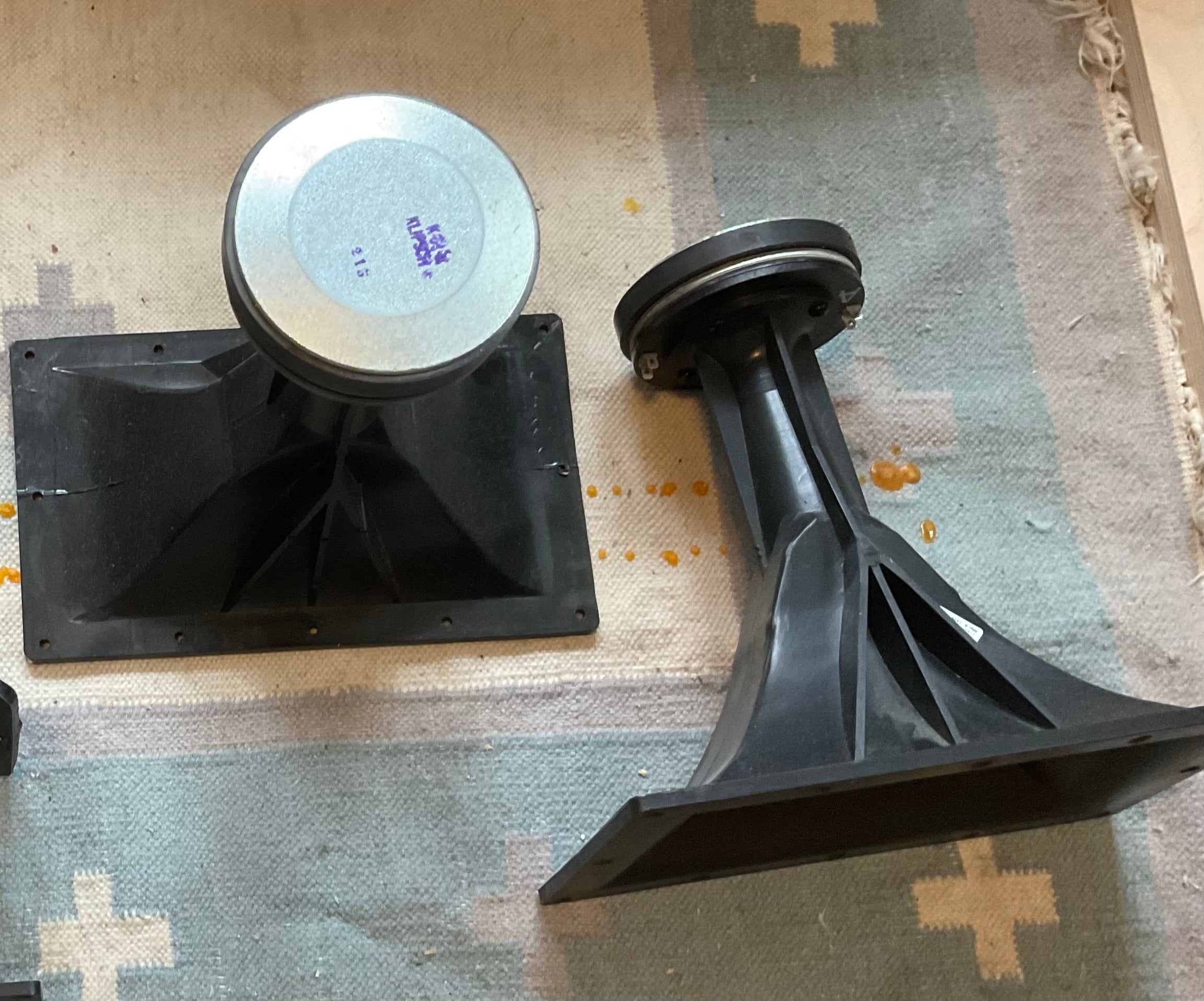 SOLD. Pair of k61 tractrix horns and drivers in excellent