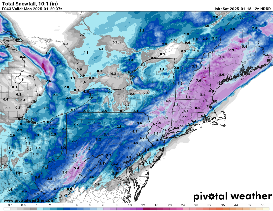 January 1820, 2025 NE / MidAtlantic Winter Storm Potential Page